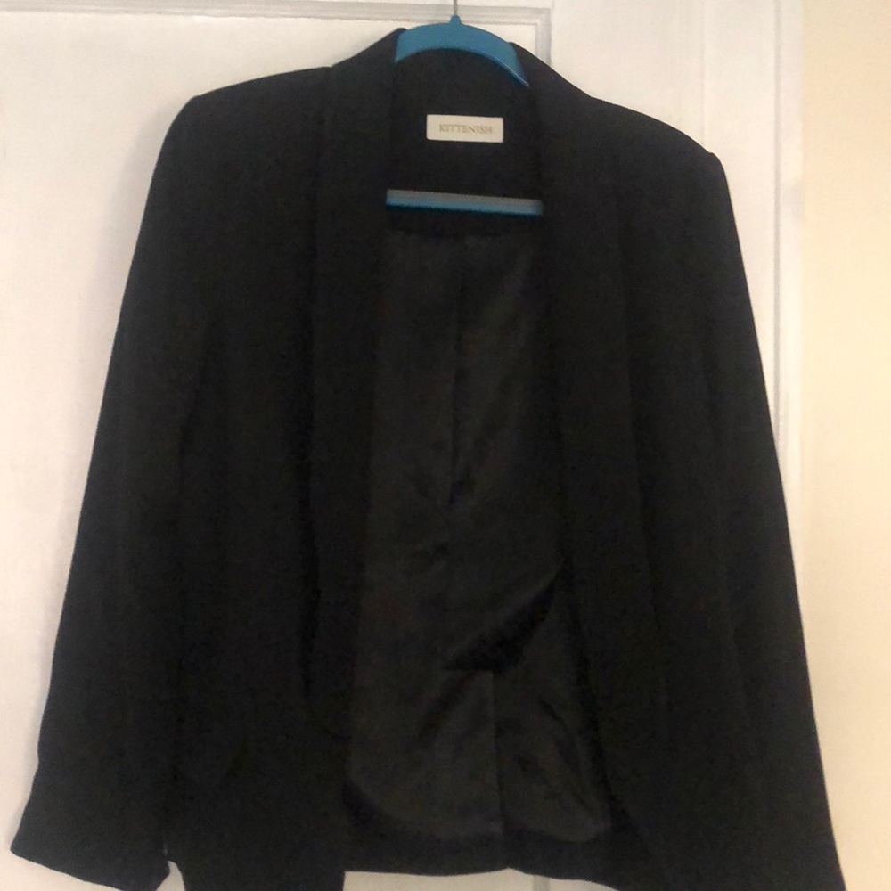 Kittenish Black Blazer